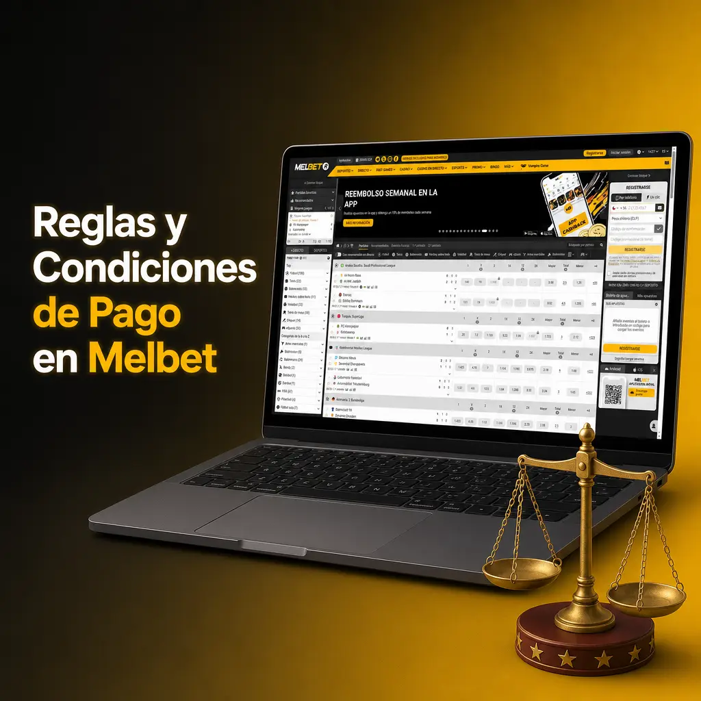 Reglas y condiciones de pago en Melbet
